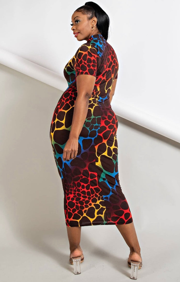 All Eyes on Me Bodycon Dress (long)