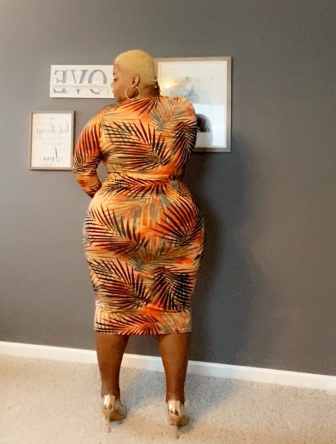 It’s Givin Fall Midi Dress